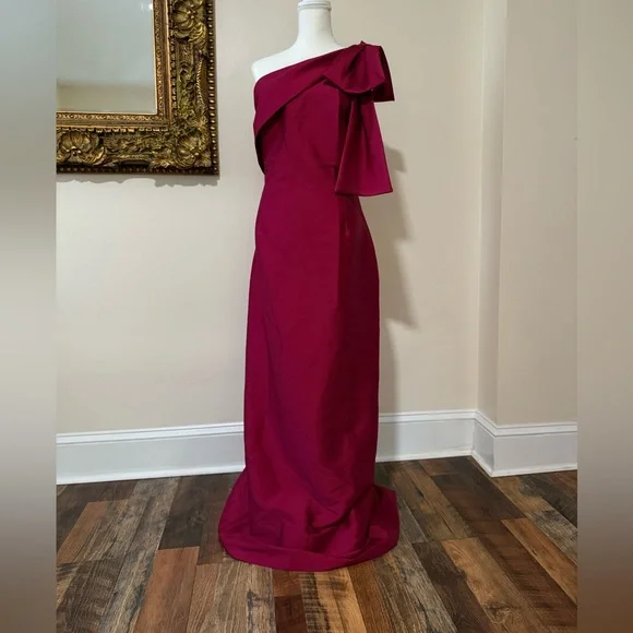 Sachin + Babi One-Shoulder Fuchsia Dress - Picture 12 of 12